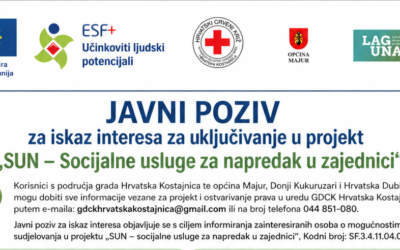 JAVNI POZIV ZA ISKAZ INTERESA CILJNE SKUPINE ZA UKLJUČIVANJE U AKTIVNOSTI PROJEKTA