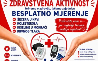 Besplatna zdravstvena aktivnost u sklopu projekta SUN – Socijalne usluge za napredak u zajednici