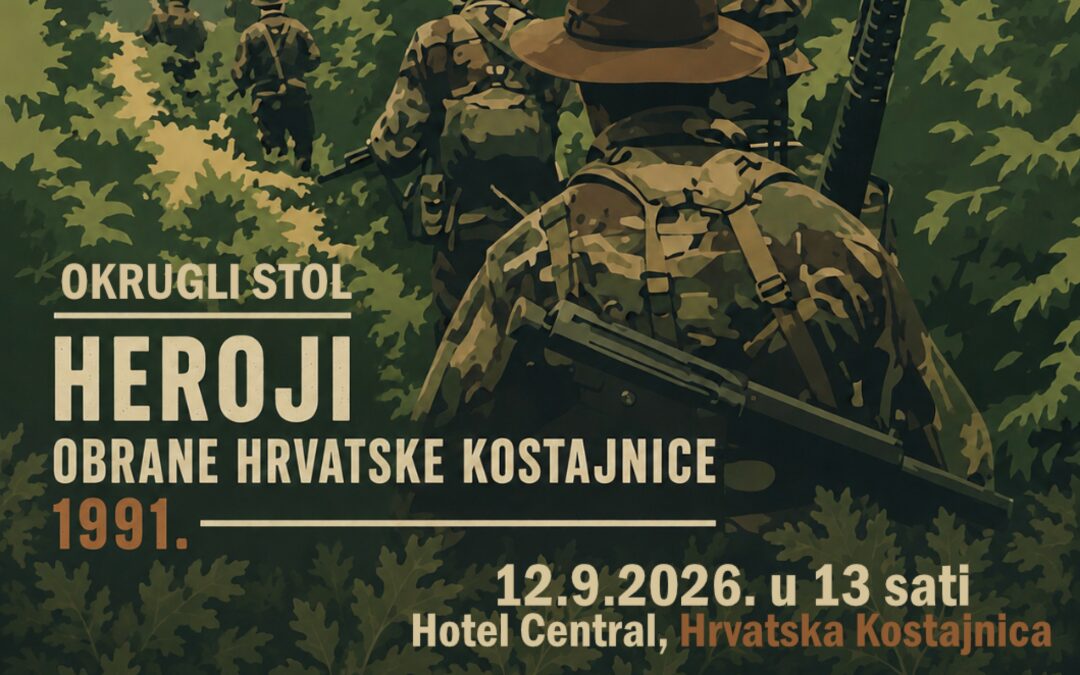 LAG Una organizira okrugli stol “Heroji obrane Hrvatske Kostajnice 1991.”